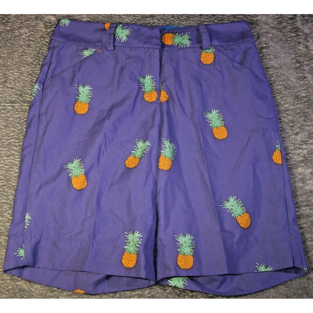 Bermuda Styles Shorts Women's Purple " PINEAPPLE" ‎ 31X10